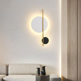 LED Modern Round Gold Black Wall Art Light - Warm White - Ashish Electrical India