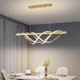 1000MM Gold Modern LED Light Chandelier Lighting Lamp Cord Pendant Lamp - Warm White