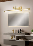 15W Modern Brass Gold Body Adjustable LED Wall Light Mirror Vanity Picture Lamp - Warm White