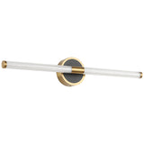 Modern Electroplated Black Gold Body Adjustable LED Wall Light Mirror Vanity Picture Lamp - Warm White