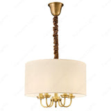 4 Light 500MM Gold Italian Shade Chandelier Light for Dining Hall