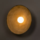 Wabi Sabi Brown Modern Wall Light for Living Room Dining Room Light - Warm White