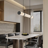 1000MM Faux Marble Black LED Light Chandelier Lighting