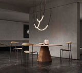 3 Belt Black Chandelier Hanging Lamp