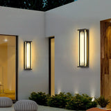 600MM Led Modern Black Outdoor Waterproof Wall Light