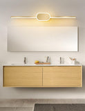18W Modern Electroplated Brass Gold Sleeek Body LED Wall Light Mirror Vanity Picture Lamp - Warm White