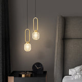1 Light LED Gold Crystal Brass Pendant Lamp Chandelier Ceiling Light Dining Room - Warm White