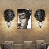 Lion Wall Lamp Art LED European Creative Wall Lamp Bedroom Bedside Lamp - Black - Ashish Electrical India