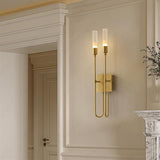 Electroplated Metal Gold Finish 2 Tube Wall Lamp