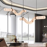 1200MM Faux Marble LED Light Chandelier Lighting