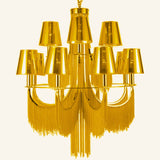12 LIGHT SHADE Gold ITALIAN CHANDELIER CEILING LIGHTS HANGING