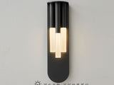 3 Light Black Metal Frost Wall Light for Living Room Drawing Room Bedroom - Warm White
