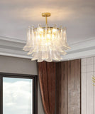 600 MM LED Frost Crystal Chandelier Light for Living Room Dining Room - Warm White