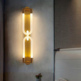 500MM LED Gold Long Acrylic Tube Wall Light - Natural White