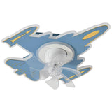 550 MM Blue Rocket Low Ceiling Light with Fan LED Chandelier - Warm White - Ashish Electrical India