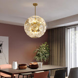 600 MM Crystal Gold Glass Chandelier Hanging Lamp - Warm White - Ashish Electrical India