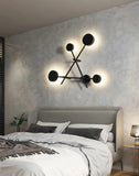 4 LED Modern Black Wall Art Light - Warm White - Ashish Electrical India