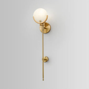 600 MM LED Gold Elctroplated Marble Long Wall Light - Warm White