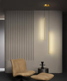 LED 2 Light Gold Long Bedside Hanging Pendant Ceiling Lamp Light Fixture - Warm White