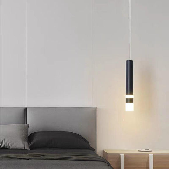 led 1 Light Black Metal Electroplated Hanging Pendant Ceiling Light - Warm White