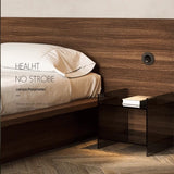 LED 6W Black Bedside Wall Light with Pop Up Adjustable Spot - Warm White