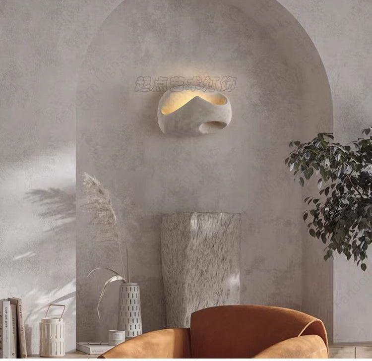 White Wabi Sabi Modern Wall Light for Living Room Dining Room Light Warm  White
