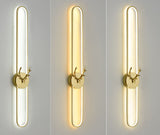 900 MM LED Gold Long Deer Wall Light Living Room Bedside Light - Warm White