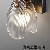 Ash Glass Led  Light for Bedside Hanging Light