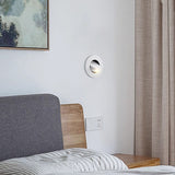 LED 6W White Bedside Wall Light with Pop Up Adjustable Spot - Warm White