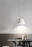 White Metal Pendant Light Hanging Bediside Dining Room Light - Warm White