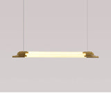 Brass Gold LED Chandelier 1200MM Long Light