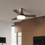 48 INCH HUGGER WIND LEAF CEILING FAN REMOTE CONTROLLED - WOOD