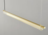 1350MM Gold Metallic LED Chandelier Light - Warm White