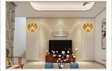 Eagle Wall Lamp Art LED European Creative Wall Lamp Bedroom Bedside Lamp - Gold - Ashish Electrical India