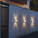 LED Outdoor Up and Down Wall Sconce Light Fixture 12W Waterproof Acrylic (Warm White)