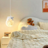 1-Light Teddy Kids Room Glass Pendant Ceiling Light - Warm White