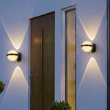 3 LED Outdoor Black Wall Lamp Up and Down Wall Light Waterproof (Warm White) - Ashish Electrical India