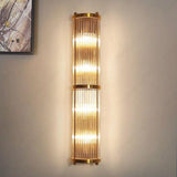 600MM K9 Crystal Metal Wall Lamp for Dining Living Room - Warm White