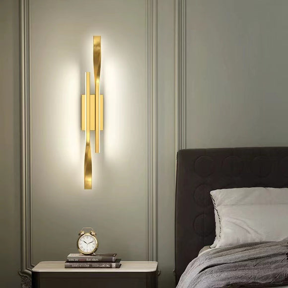 500MM LED Gold Long Wall Light - Warm White