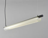 1350MM Black Metallic LED Chandelier Light - Warm White
