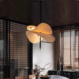 Rattan 550 MM Light Beige Chandelier Pendant Hanging for Living Room Outdoor Light