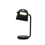 DESK TABLE LAMP GLASS SHADE BLACK BASE FOR HOME AND OFFICE USE - WARM WHITE