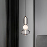 Led Black Metal Pendant Light for Bedside Dining Hanging Light