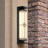 600MM Led Modern Black Outdoor Wall Light - Warm White