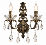 2 Italian Vintage Glass Italian Wall Light