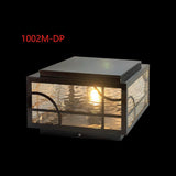 350MM Led Modern Pillar Light Black Metal Gate Lamp E27 Lantern Post - Warm White