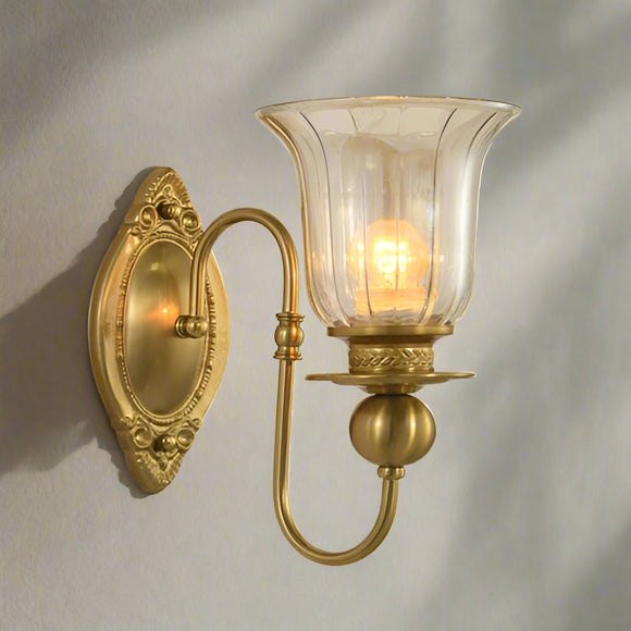 Vintage Brass Gold Metal Wall Light for Living Room Drawing Room Bedroom