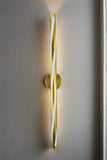 600MM Curv LED Brass Gold Modern Wall Light Living Room LCD Panel Light - Warm Whit