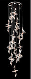 18-LIGHT LED Cross DOUBLE HEIGHT STAIR CHANDELIER