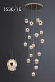 18 LED DOUBLE HEIGHT STAIR CHANDELIER